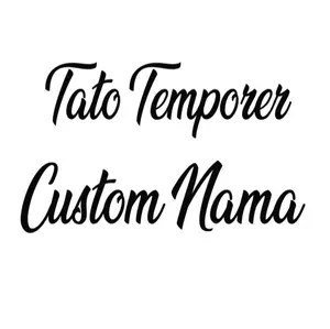 Tato temporer custom nama/request nama