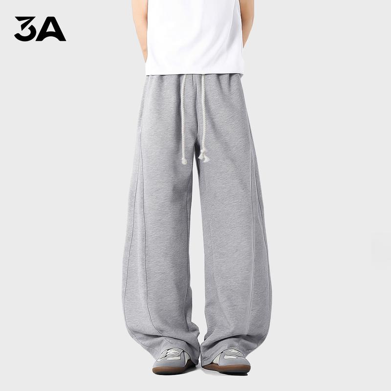 Quần Nỉ Ống Cong Unisex Nam Nữ 3A Menstore Chất Nỉ Dày Dặn Đứng Form Co Giãn Tốt | NI-2D