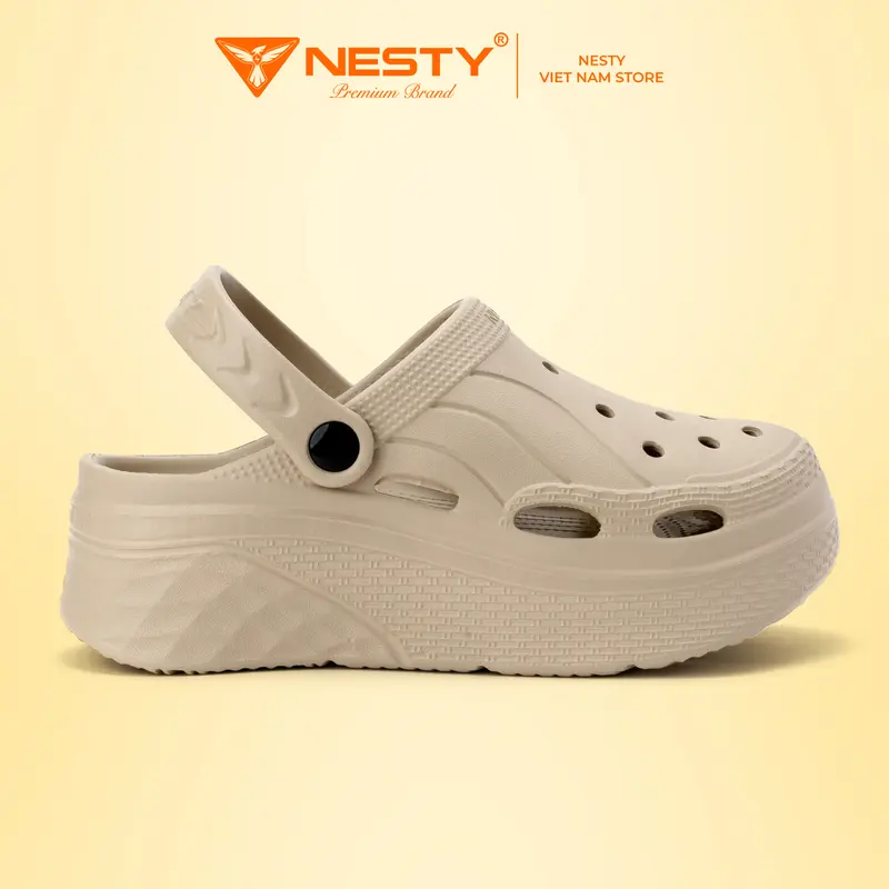 NE18 ( tặng 10 sticker ) Dép sục hot trend thương hiệu Nesty đế độn 6,5 cm chất liệu Eva cao cấp DéP 5