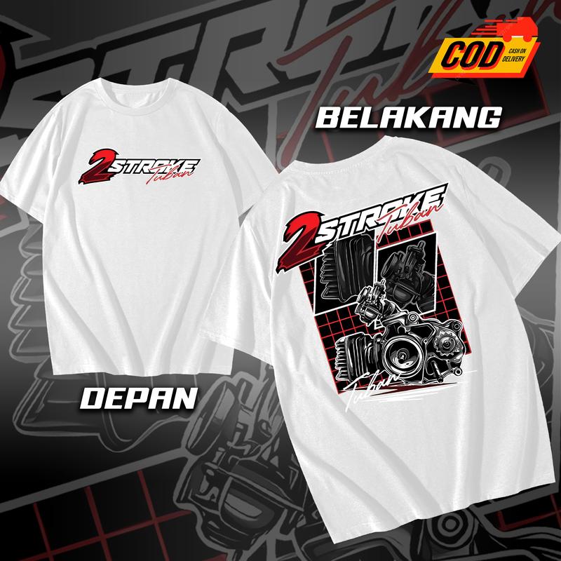 Kaos 2 Stroke - Kaos Racing 2 Stroke - Kaos Kekinian - Kaos Viral - Kaos Terlaris - Baju Premium - Sablon Dtf - Kaos Murah | SS75 | 3