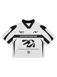 Gambar SWAVIEE Jersey Boxy Oversize Catastrophe White Unisex - M dari Swaviee Kab. Bandung 1 Tokopedia