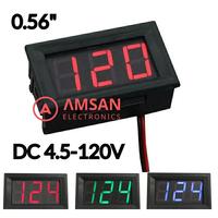 Gambar High Voltage DC Voltmeter 4.5- 120V Volt meter digital 0.56 2 kabel dari AMSAN ELECTRONICS Kab. Ponorogo 1 Tokopedia