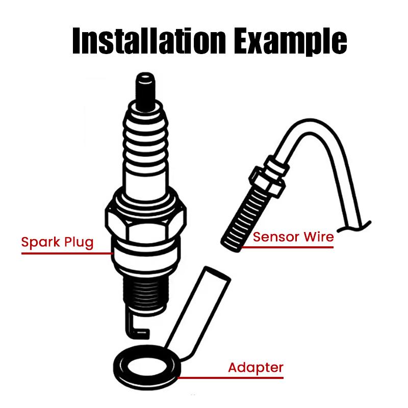 Product Introduction of Cảm biến nhiệt độ đầu xi lanh xe máy, dụng cụ kỹ thuật số hình vuông mini, cho Yamaha nmax125, đồng hồ đo Thông Dụng 10