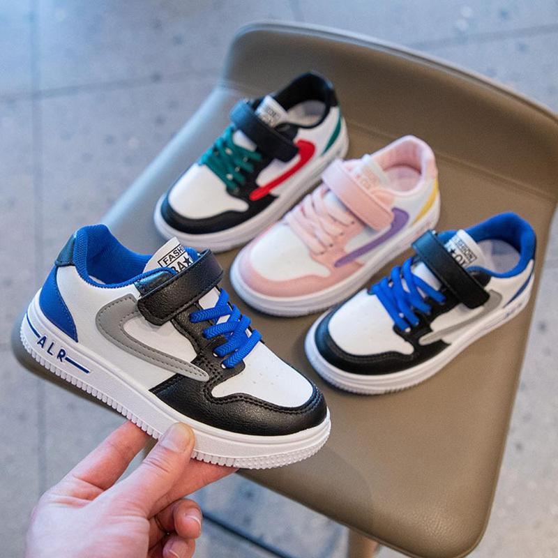Product Introduction of Boys' Single Shoes 2024 Spring and Autumn New Middle and Big Children's Board Shoes Children's Sports Shoes Spring and Girls' Breathable Colored Board Shoes 0