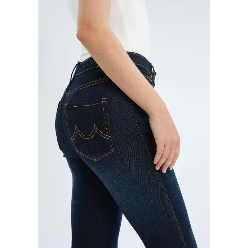 Minimal 311 High Rise Skinny Jeans Dark Blue 3