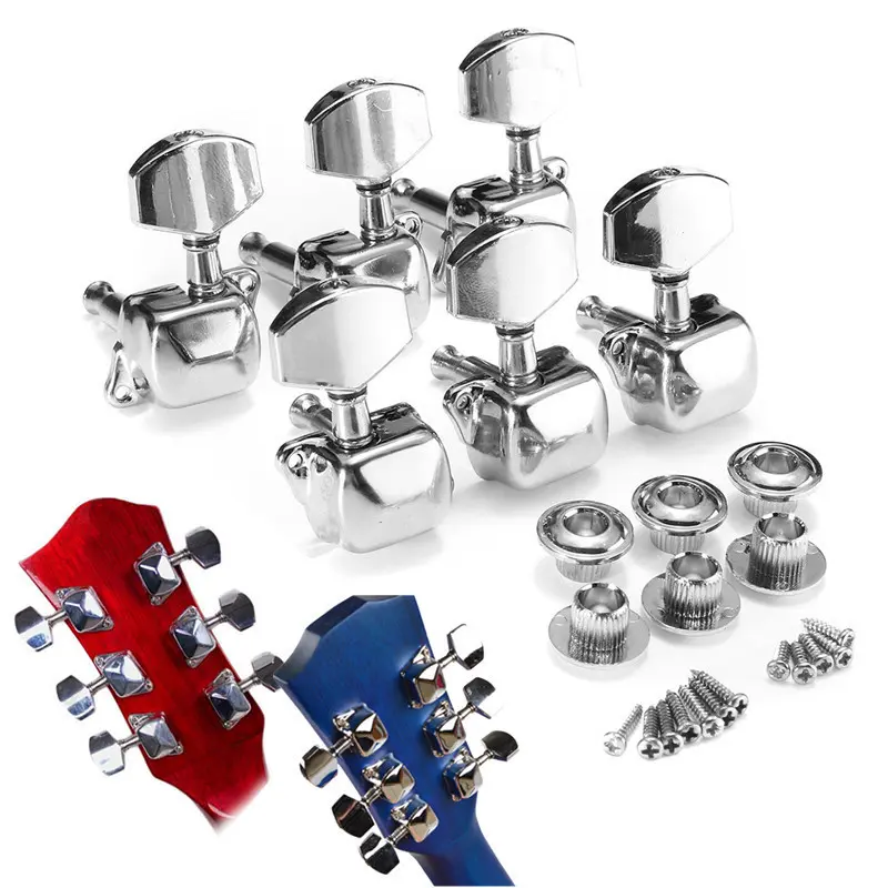 Bộ Điều Chỉnh Đàn Guitar Bán Kín, 1 Cái, Chốt Điều Chỉnh Dây, Đầu Máy Cho Đầu Máy Đàn Guitar Acoustic / Điện
