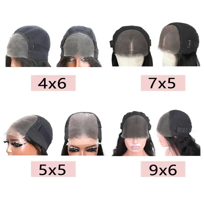Wear Easy Go Glueless Wig Human Hair Body Wave 6x4 5x5 9x6 7x5 Lace Closure Glueless Wig Human Hair Ready To Wear Pre Cut Pre plucked Hairline 8