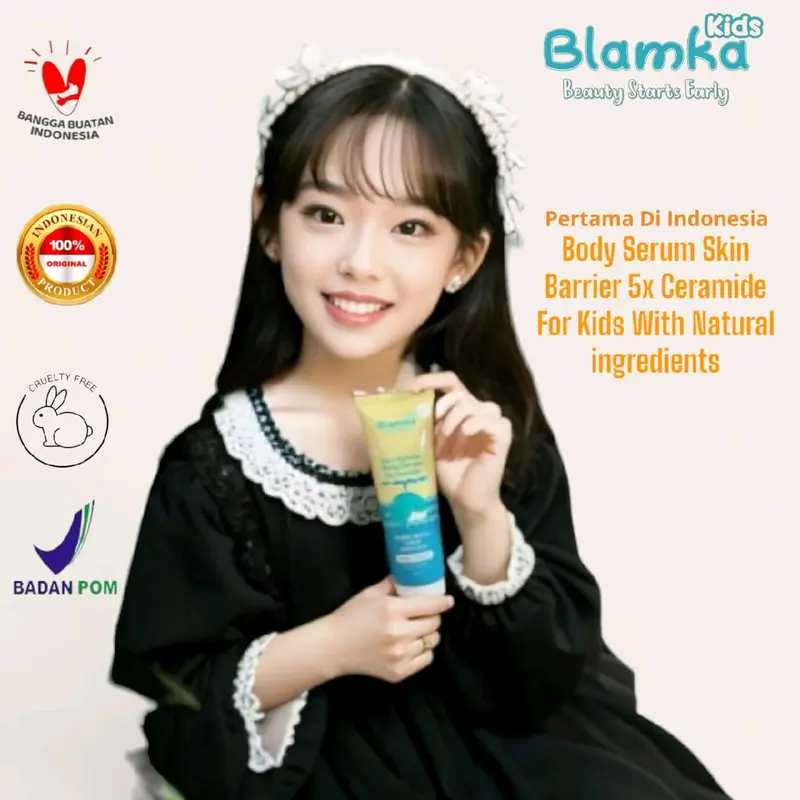 Blamka Kids Skin Barrier Body Serum 5x Ceramide Glow Up.Calming.Moist Mencerahkan Tubuh 0