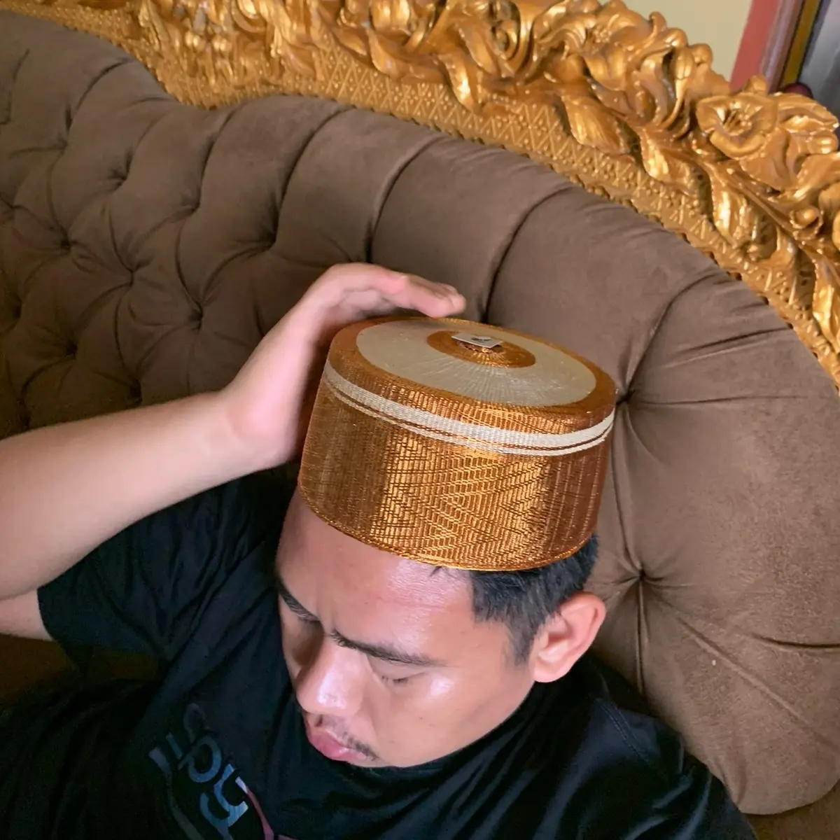 Songko recca tembaga dasar warna putih krem no 7 dan no 6 ready