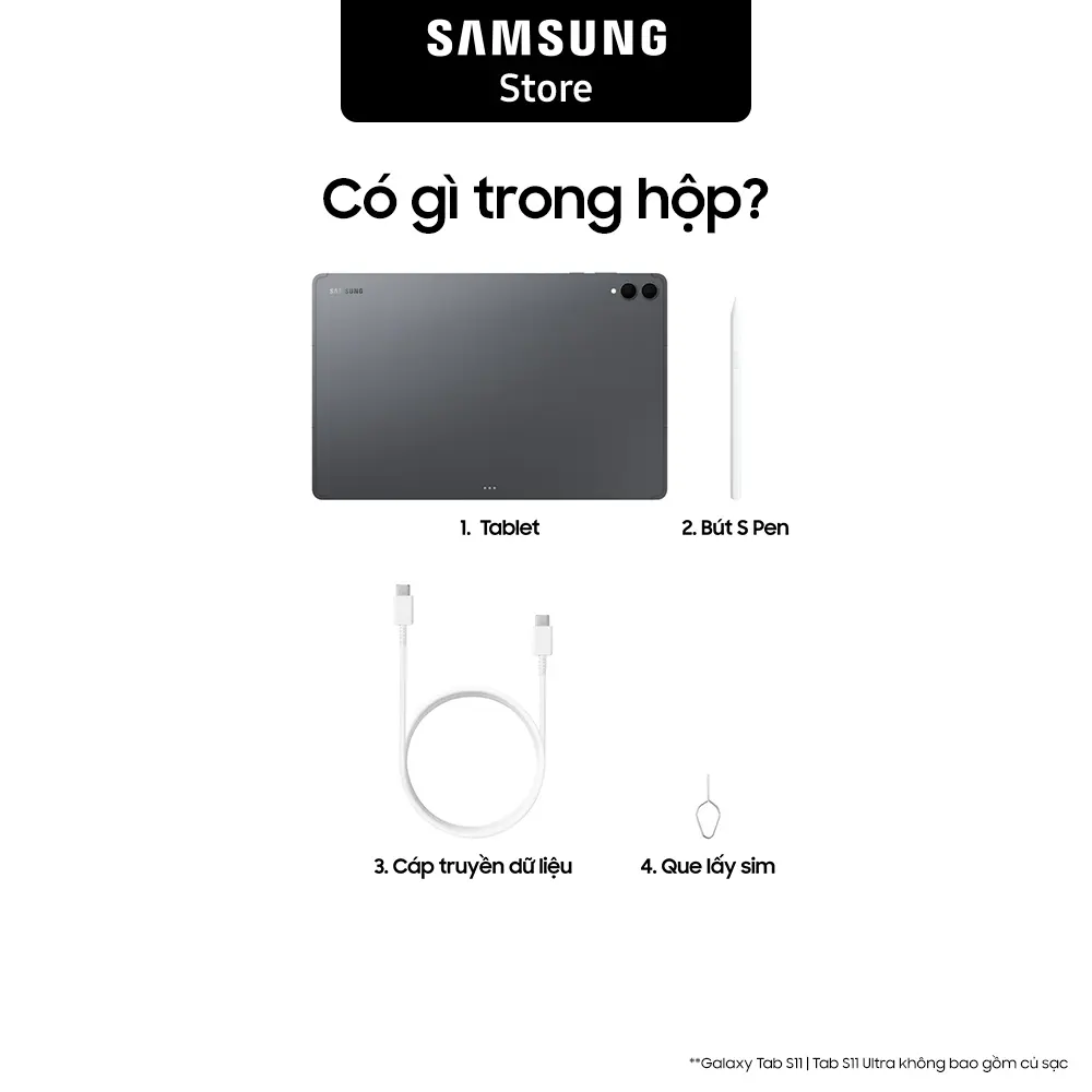 Máy tính bảng Samsung Galaxy Tab S11 Ultra 5G 16GB/1TB | BigBuy360 - bigbuy360.vn