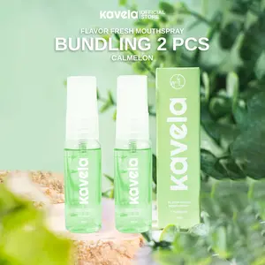 KAVELA Flavor Fresh Bundle 2 Calmelon Mouth Spray - Mouth Spray Mulut Fresh untuk Menghilangkan Bau Mulut Penyegar Mulut