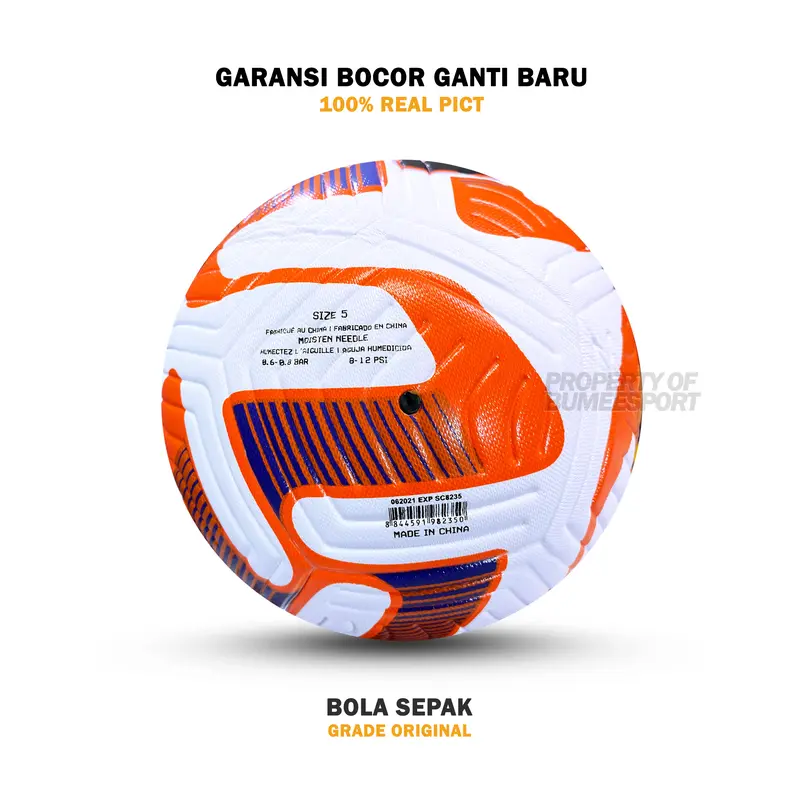 BOLA SEPAK SIZE 5 GRADE ORIGINAL TERBARU 2025 IMPORT | GRATIS PENTIL, JARING DAN POMPA | 100% REAL PICT 5