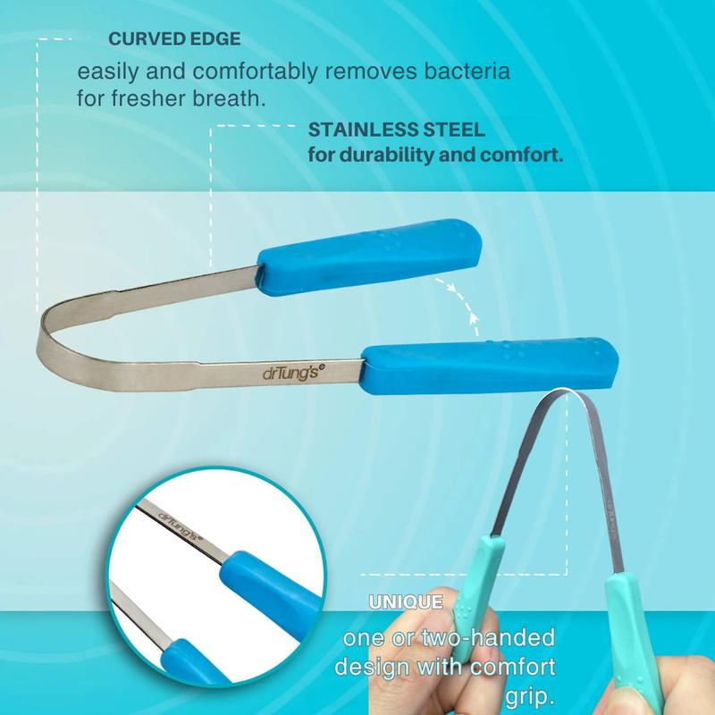 drTung's Tongue Cleaner 1pcs - Stainless Steel 3