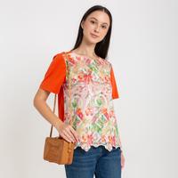 Gambar SISTER'S Blouse - Blus Atasan Wanita Katun Motif Kombi Kaos S9283 (JS) - Pink, M (T2) dari Sisters Fashion Group Kota Administrasi Jakarta Utara 1 Tokopedia