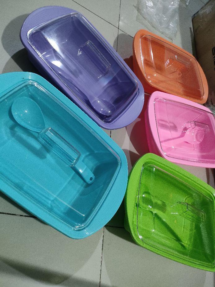 Product Introduction of Wadah saji plastik tutup bening ukuran M dan L 5