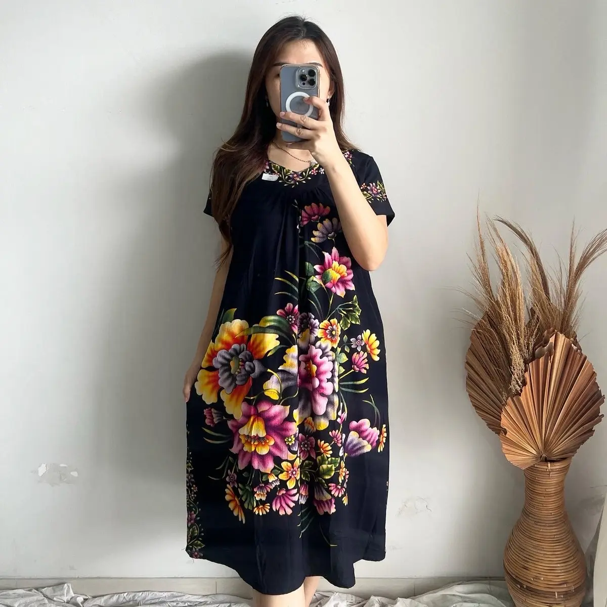 DASTER BATIK BTS MOTIF 153 MODEL SIKAK LD 120 CM