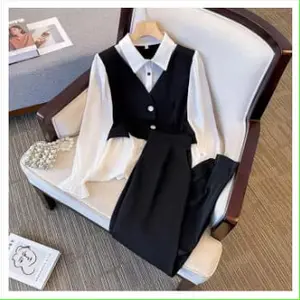 setelan wanita kasual milea vest baju dan celana / setelan wanita korean style 2in1 crinkle airflow