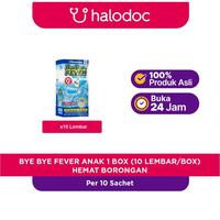 Gambar Bye Bye Fever Anak 1 Box (10 Lembar/Box) - Hemat Borongan dari Apotek Medika Prima Cipinang Kota Administrasi Jakarta Timur 1 Tokopedia