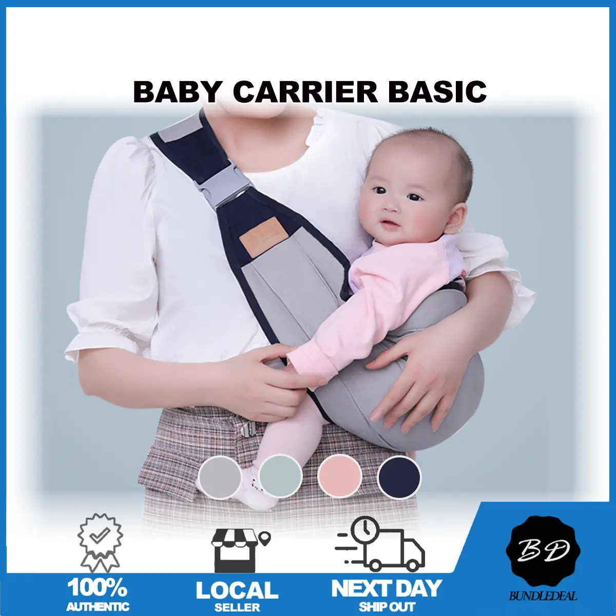 [SG] 2 Way Baby Carrier 0 to 36 Months/ Infant Baby Sling/ Toddler Side-Sling Carrier Up to 20kg