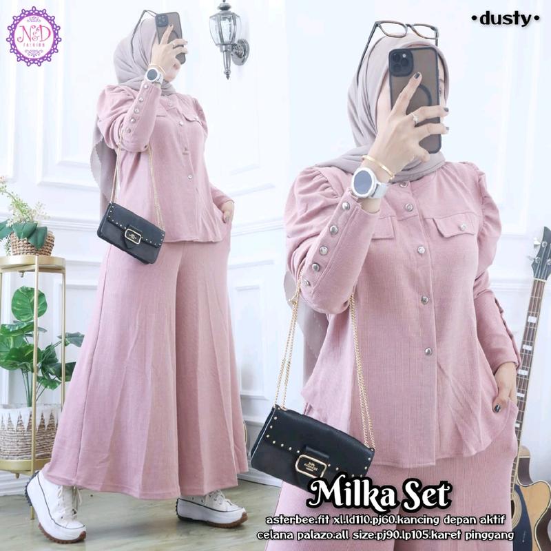 Milka set by N&D //setelan wanita//trendy//best seller//ramah harga// 3