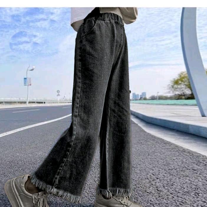 Celana Kulot Anak Jeans Rawis Perempuan Umur 8 Tahun Sampai 13 Tahun// Celana Jeans Wanita 1