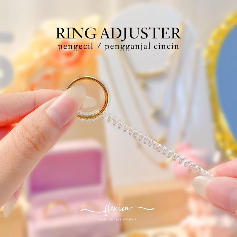 Flexion - Cincin Luminere Titanium Anti Karat/Hitam/Luntur - Free Ring Adjuster - Aksesoris dan Perhiasan Fashion Korea Aesthetic Classy Silver Rosegold - Stainless Steel 316L - 18K Gold Plated 8