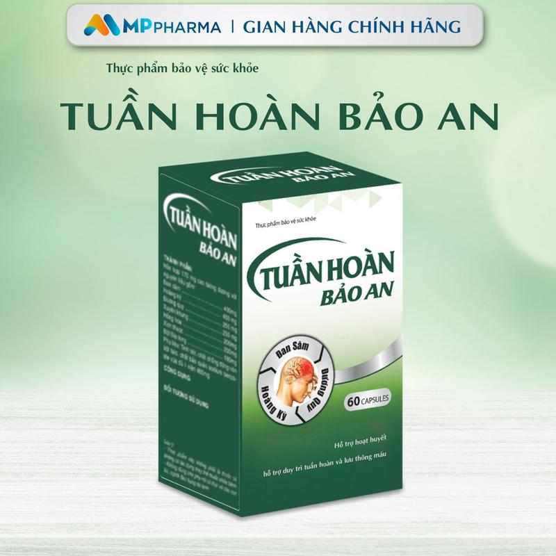 [Xả Hàng hsd t1/2026] MP06 Thực phẩm bảo vệ sức khỏe Tuần Hoàn Bảo An – Hỗ trợ hoạt huyết - Hộp 60 viên