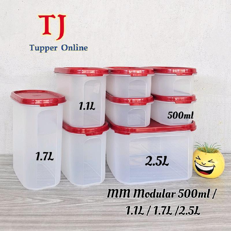 Tupperware Modular Mates Square / Oval - 1.1L / 2.3L/500ml/1.7L ...
