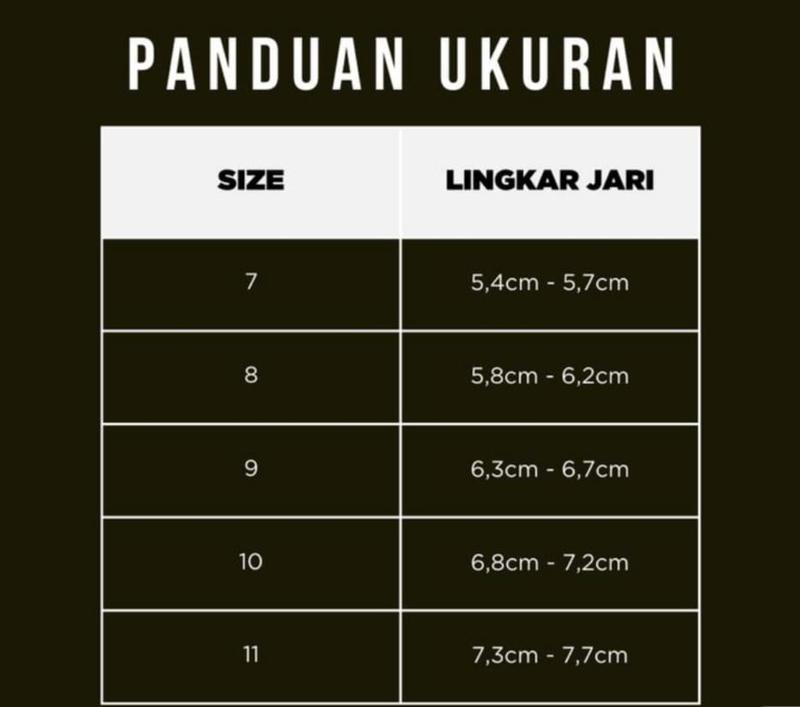 CINCIN PRIA MODEL MATA TABUR TERLARIS Aksesoris Putih 7