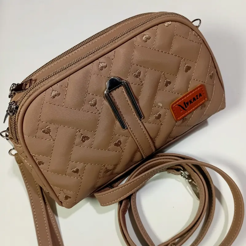 Dompet Tali Panjang 2 Ruang Motif Bordir Bahan Anti Air Slingbag Selempang 2