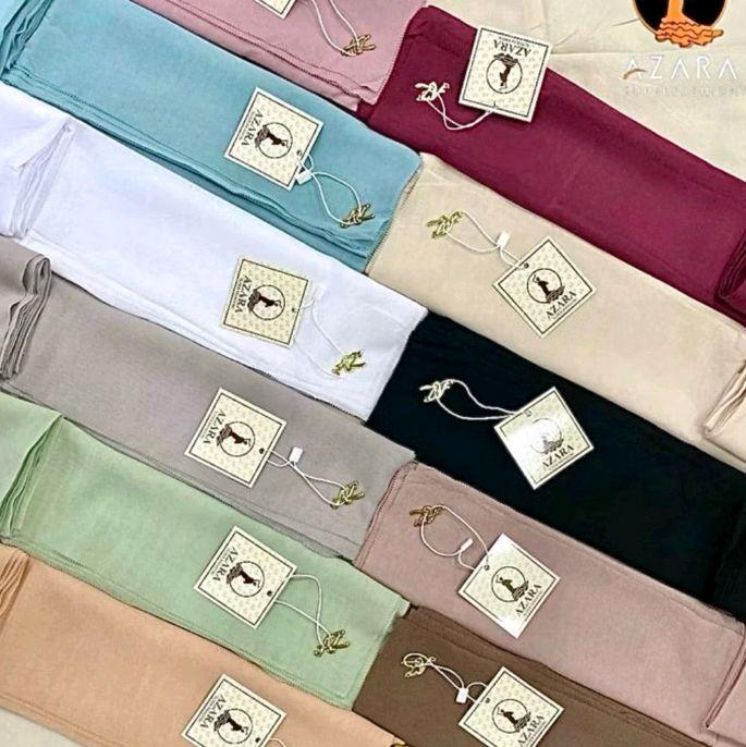 Jilbab Azara (5pcs) Premium Pouch isi New Logo Az Ukuran 110 x 110 Square Muslim Kerudung Wanita 3