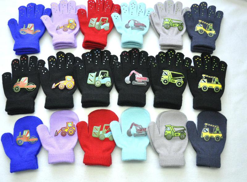 Product Introduction of New Winter Outdoor Knitted Baby Gloves For 1-3Y Children Pupil Student Cute Dinosaur Full Finger Mittens Autumn Warmer Hand 24