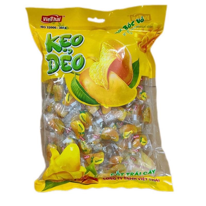Bịch 1kg Kẹo Dẻo Xoài Bóc Vỏ Việt Thái, Kẹo Dẻo Xoài Cốt Trái Cây Ăn Vặt kẹo  xoài kẹo  dẻo