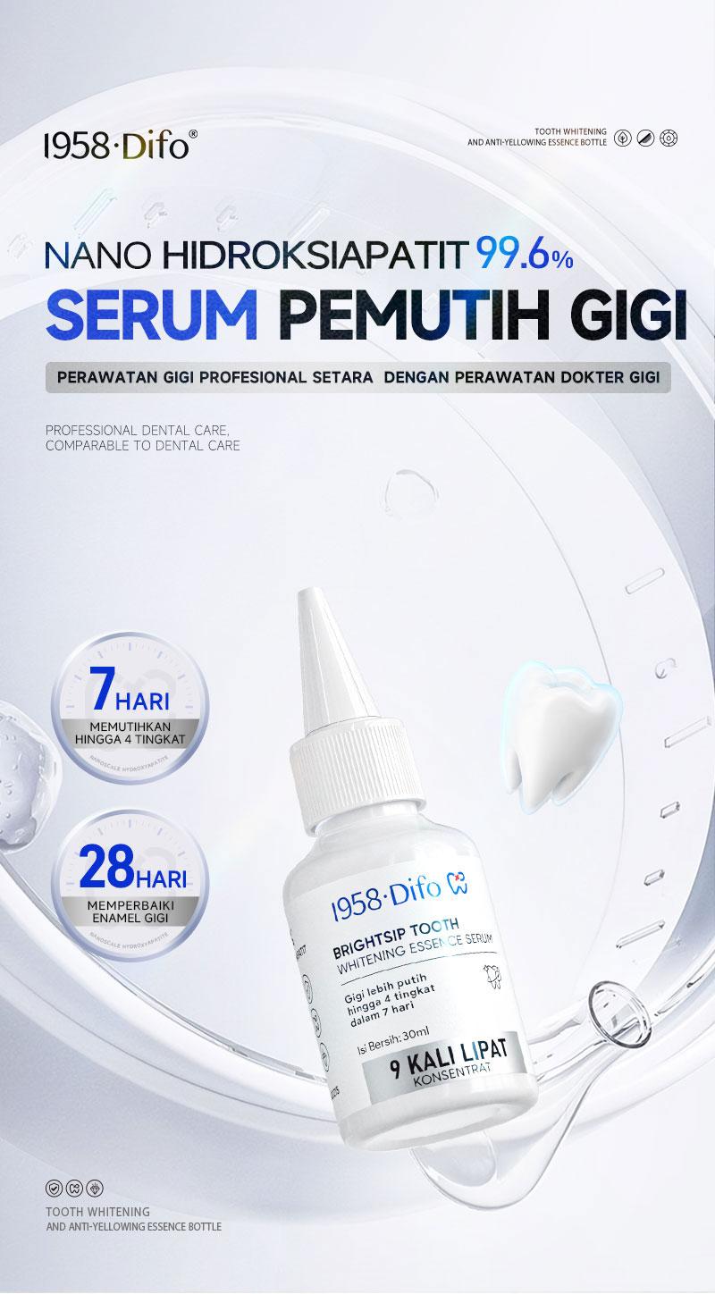 【PAKET HEMAT】1958 Difo Enamel Regeneration Whitening Essence Memperbaiki gigi & mencegah gigi berlubang/ Menghilangkan noda/Mengandung fluoride/Mengurangi sensitivitas gigi/Menjaga kesehatan gusi/ Menyegarkan napas 【PAKET HEMAT】1958 Difo Enamel Regeneration Whitening Essence Memperbaiki gigi & mencegah gigi berlubang/ Menghilangkan noda/Mengandung fluoride/Mengurangi sensitivitas gigi/Menjaga kesehatan gusi/ Menyegarkan napas