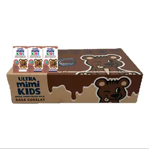 Ultra mimi coklat 1 karton 125ml Milk Susu Minuman Dairy dus ultra milk kemasan