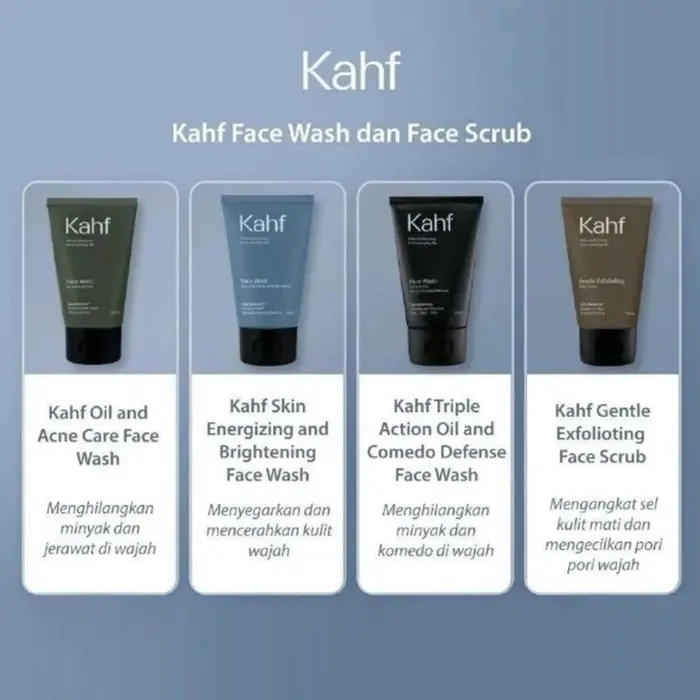 KAHF FACE WASH / FACEWASH (Sabun Cuci Muka Pria) 50 ML