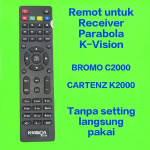 Remote Untuk Semua Receiver Parabola K-Vision C2000 K2000 Cartenz Bromo