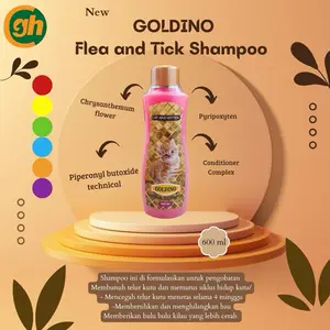 Goldino Cat 600 ml Shampoo Anti Kutu Untuk Kucing