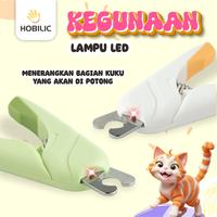 Gambar Hobilic Gunting Kuku Kucing LED Potong Kuku Anjing Kucing Kelinci Hewan Pet Nail Clipper + Kikiran - Model II Hijau dari Hobilic Kota Administrasi Jakarta Pusat 4 Tokopedia
