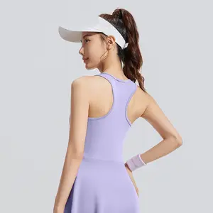KS FASHION Dress Olahraga Jumsuit Rok Tennis Olahraga Gym Pilates Golf Wanita ROK903