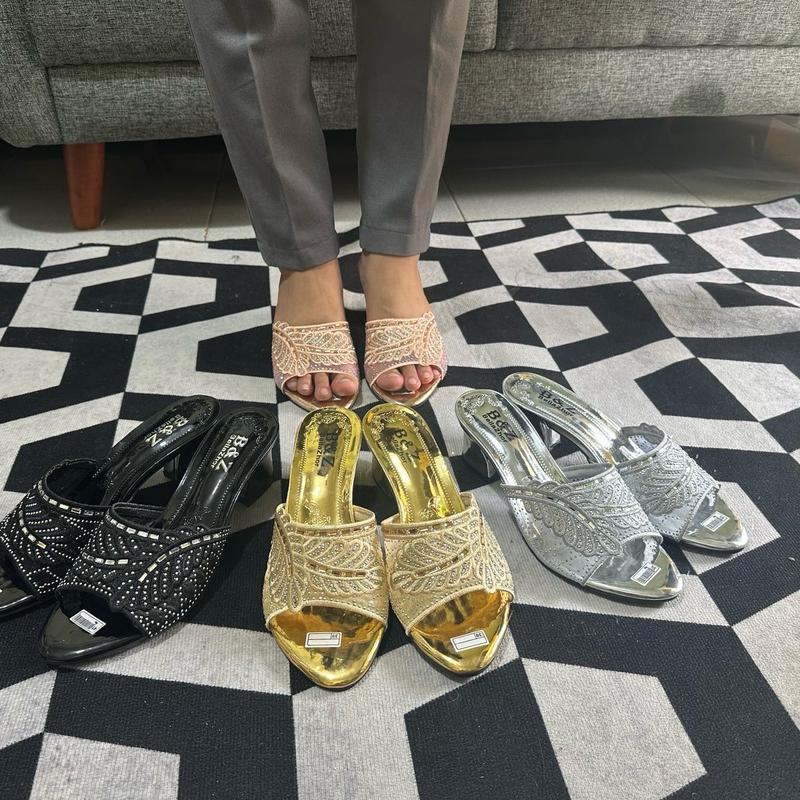 Sandal Helss pesta Kp-08 sandal kondangan Size 37-42 COD Heels Shoes Wanita Cewek Karet Sendal High 6