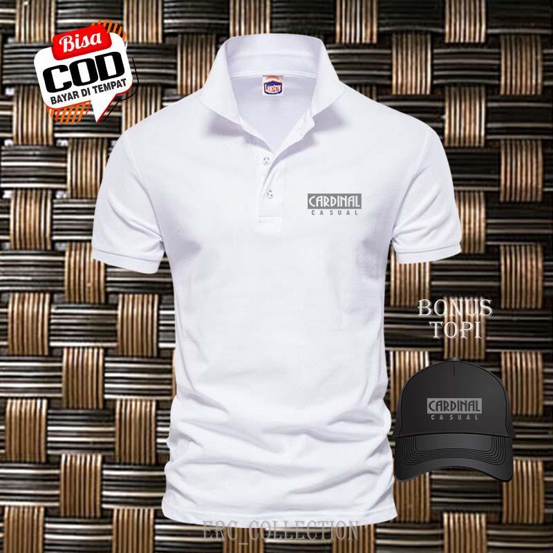 BARU ....!!! Kaos Polo Distro Lengan pendek > Polo Shirt Distro Cardinal Casual Blog Text Silver > Bonus Topi > Baju Kaos Pria Dan Wanita Premium Quality 1