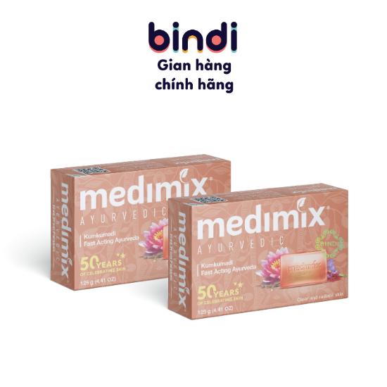 Set 2 xà phòng Medimix Kumkumadi Nghệ Tây 125g bánh 125g Dưỡng Body Skincare