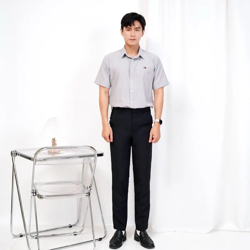 NSSTAR - Celana Formal Pria Slimfit Hitam Kerja Kantor 0