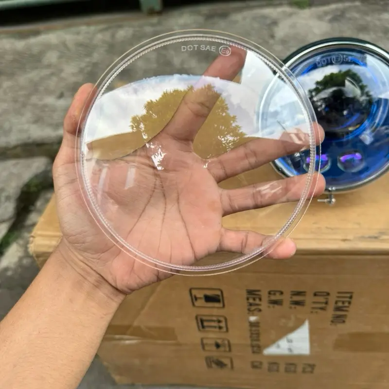Mika Lampu DOT SAE Versi Super Kuat Tahan Banting Ukuran 5,75 inch Bahan Biled Untuk Batok CB 125 Jute L2G CD90 CD 90 Vanvan Motorcycle