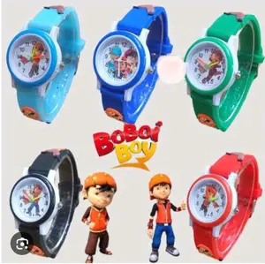 TEBARU !! JAM TANGAN ANAK ANALOG KARAKTER BOBOIBOY TIMBUL BISA BAYAR DITEMPAT