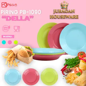 PIRING BULAT 9 INCH DELLA MURAH ANTI PECAH - PIKKO - PIRING BULAT DELLA 9 INCH - 3 WARNA Kitchenware