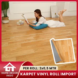 Home Decor - Karpet Vinyl Roll Lantai Import Tebal 0.7mm Dekorasi Lantai 50cm Meteran 2m