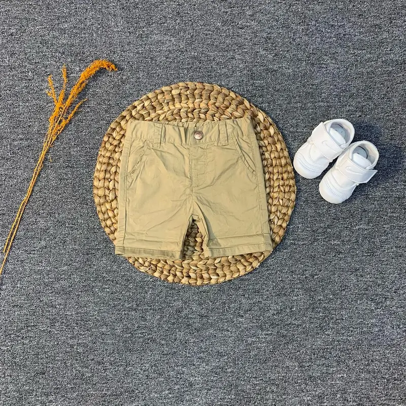 Celana pendek anak laki laki import warna putih , coklat, navy & hitam umur 9 bulan - 4 tahun Katun 6