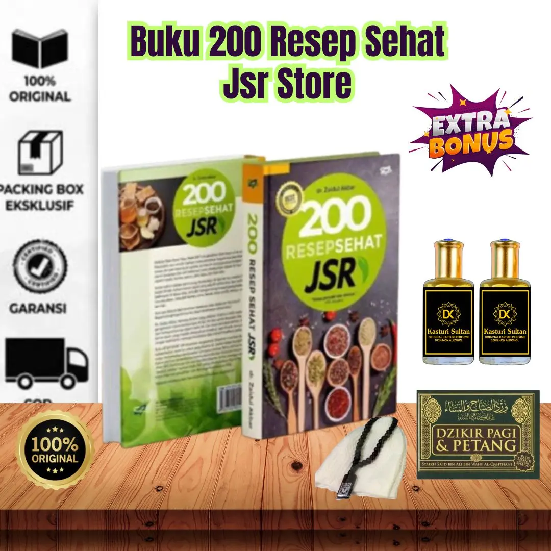 Buku 200 Resep Sehat Jsr Original Zaidul Akbar Official Full Collor